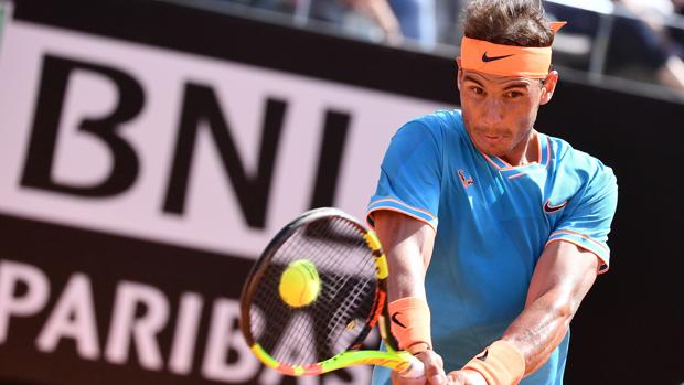 Nadal, durante su partido contra Verdasco