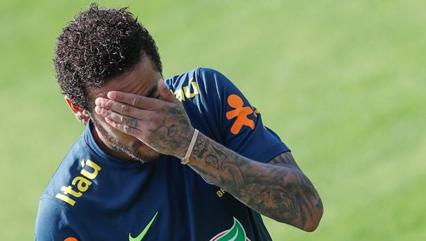 Neymar durante un partido