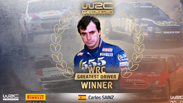 Carlos Sainz, elegido mejor piloto de la historia del Mundial de Rallys