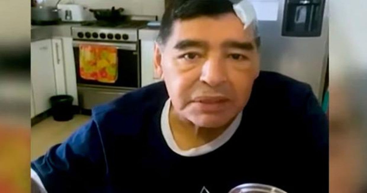 ultimas imagenes de diego maradona