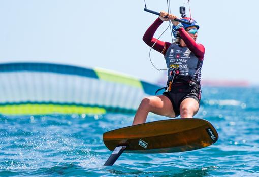 Daniela Moroz, today in the waters of Castellón