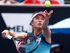 Peng Shuai, durante un partido en el Open de Australia