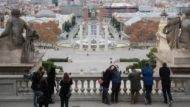 Turistas en Barcelona