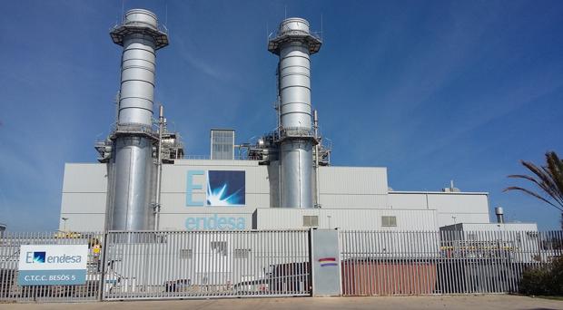 Central de ciclo combinado de gas Besós 5, de Endesa, en la provincia de Barcelona