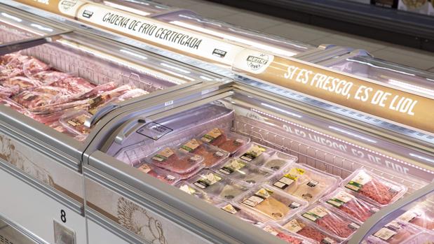 Mostrador de carne del Lidl