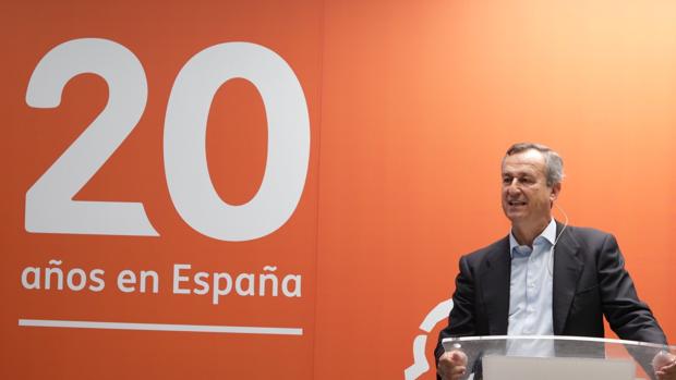 El consejero delegado de ING España y Portugal, César González-Bueno, durante el acto conmemorativo del vigésimo aniversario de la entidad en España
