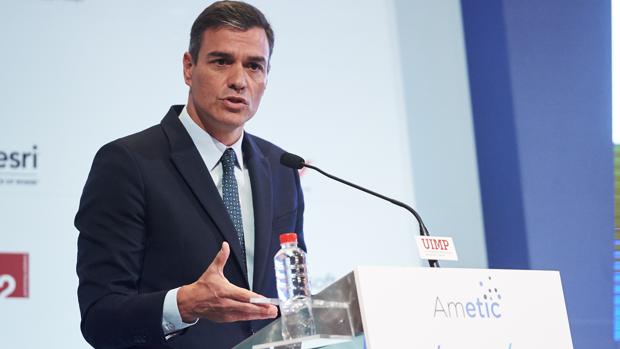 El presidente del Gobierno, Pedro Sánchez, en las jornadas de Ametic