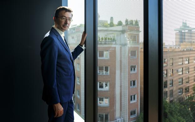 Jorge Badía, consejero delegado de Cuatrecasas, posa para ABC en la sede de su empresa en Madrid