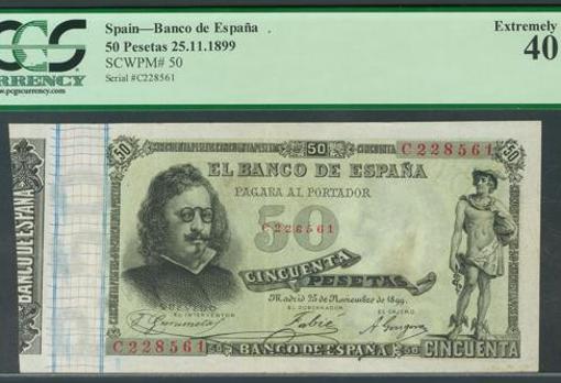 Billete de 50 pesetas