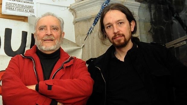 Julio Anguita junto a Pablo Iglesias en una imagen reciente