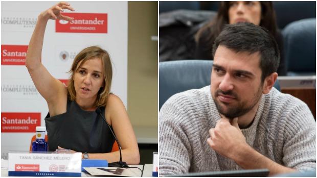 Tania Sánchez y Ramón Espinar