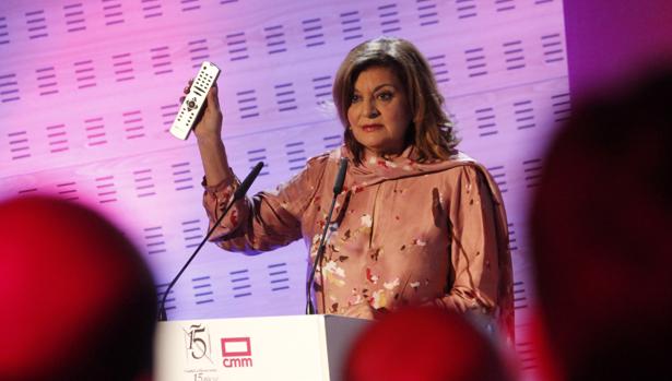 La directora de CMM, Carmen Amores, durante su intervención