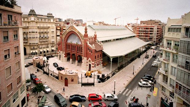Imagen histórica del Mercado de Colón