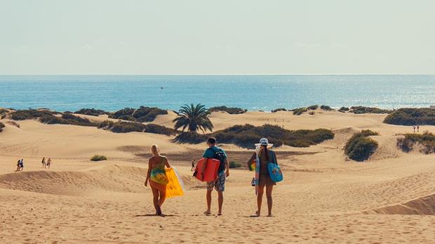 Turistas en Canarias