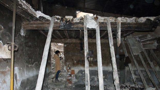 Estado del interior del inmueble tras el incendio
