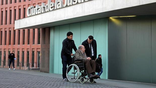 Fèlix Millet, la semana pasada entrando a la Ciudad de la Justicia