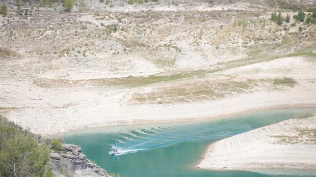Embalse de Entrepeñas, en Sacedón (Guadalajara), el pasado agosto
