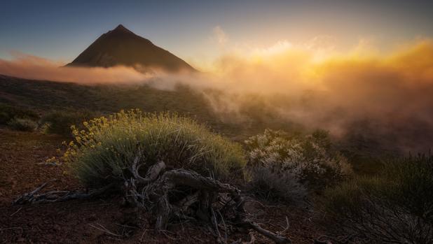 Paisaje con el Teide al fondo, la foto premiada