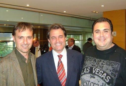 Bellido (izquierda), junto al expresidente de la Generalitat de Cataluña Artur Mas ABC