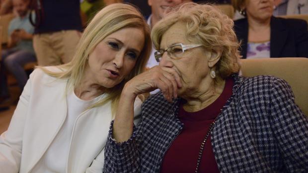 Cristina Cifuentes y Manuela Carmena