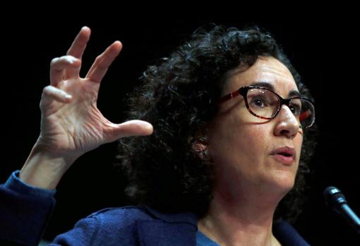 Marta Rovira, en un acto de ERC en Blanes (Gerona) el viernes