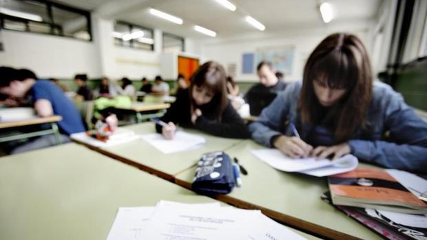 Estudiantes de Secundaria en un instituto valenciano