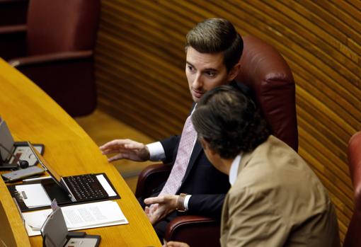 El diputado Víctor Soler, en las Cortes Valencianas