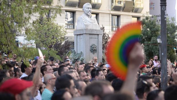 Pregón del World Pride en la plaza de Pedro Zerolo del World Pride