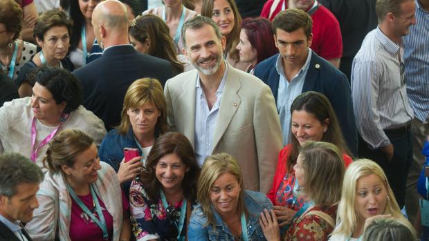 El Rey, en la un acto de la Fundación Princesa de Girona el año pasado en Gerona