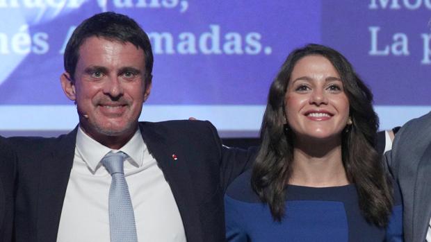 La líder de Ciudadanos en Cataluña y el exprimer ministro francés