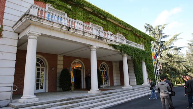 Fachada del Palacio de la Moncloa, Madrid, en 2018