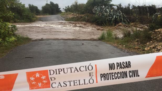 Imagen del barranco de Cabanes en el que ha sido rescatado un conductor