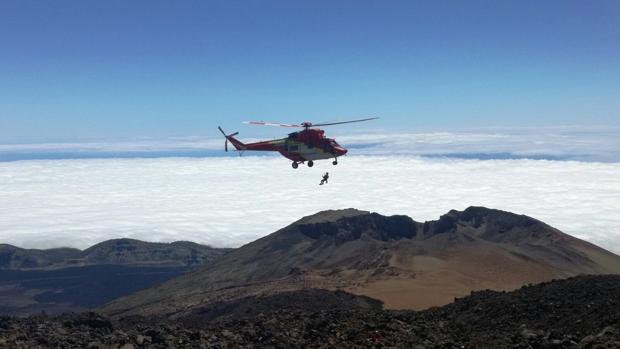 Rescate de una senderista en Canarias el pasado verano