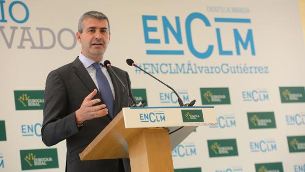 Álvaro Gutiérrez, en el desayuno «Espacio reservado» organizado por encastillalamancha.es