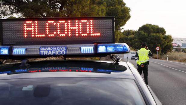 Control de alcoholemia de la Guardia Civil