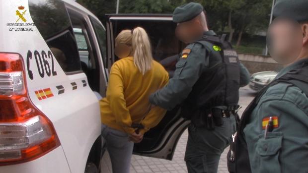Una de las detenidas en la operación Siriux