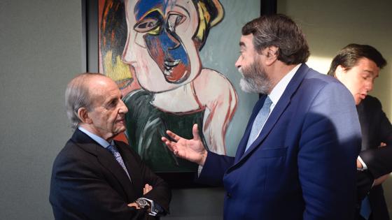 Jose María García junto a Pedro García Cuartango