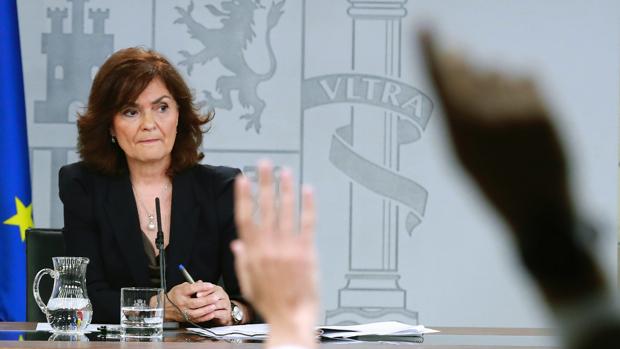 Carmen Calvo, vicepresidenta del Gobierno