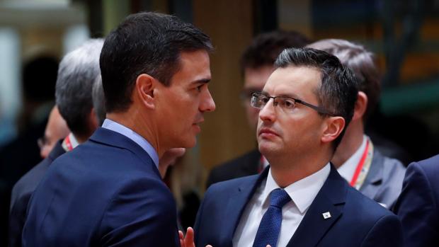 Pedro Sánchez y Marjan Sarec