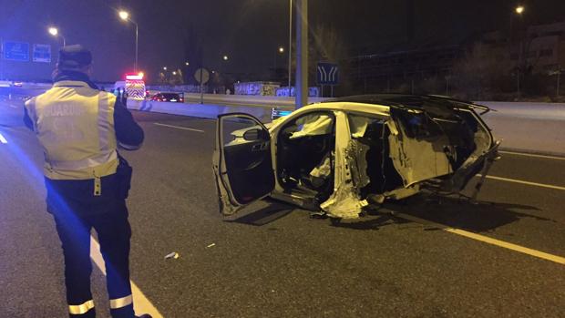 Estado en el que quedó el vehículo tras el accidente