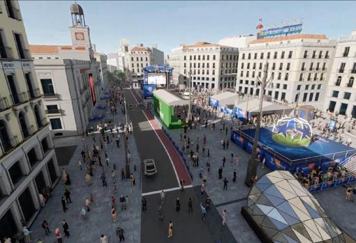 La Champions Convertira La Plaza Mayor En Un Campo De Futbol Y Sol En Un Festival