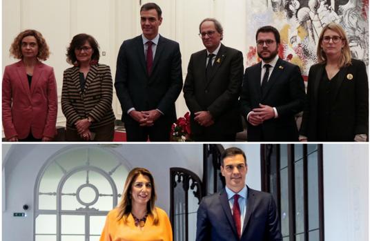 Cuando el Consejo de Ministros se reunió en Sevilla el presidente del Gobierno solo se reunió con la presidenta andaluza.