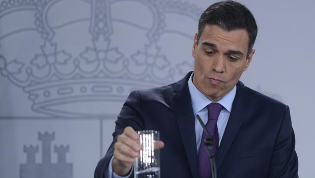 Pedro Sánchez en su rueda de prensa del pasado viernes