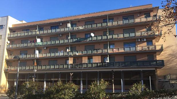 Edificio en la calle Laguna de la Colmada de Guadalajara, que fue desalojado el 11 de enero de 2018