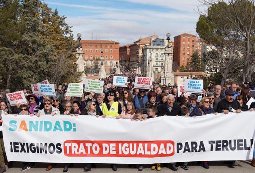 Panarta que encabezó la manifestación