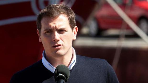 Albert Rivera, este martes durante su acto en Vigo