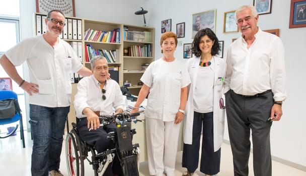 De izq. a dcha. : Eduardo Vargas Baquero, Alberto De Pinto Benito, Rosa María Arriero Espinosa, Silvia Ceruelo y Antonio Sánchez Ramos,