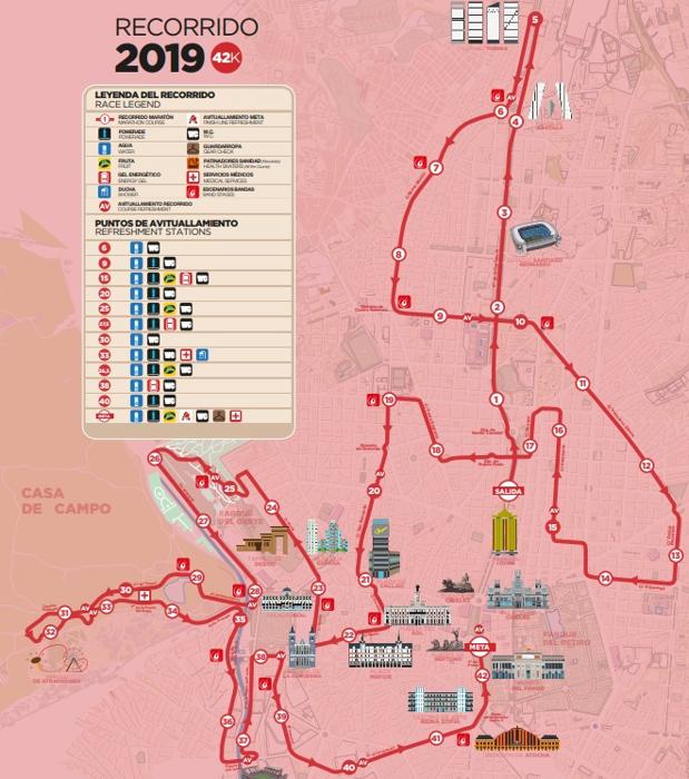 recorrido media maraton rock roll madrid