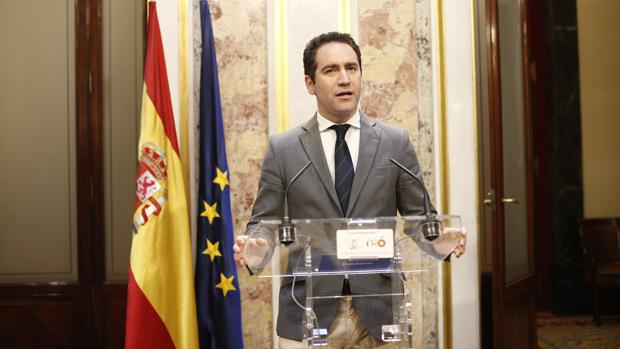 Teodoro García Egea, secretario general del PP, forma parte del comité de negociación