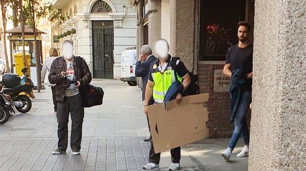 El exjugador del Real Valladolid, en el momento de su detención